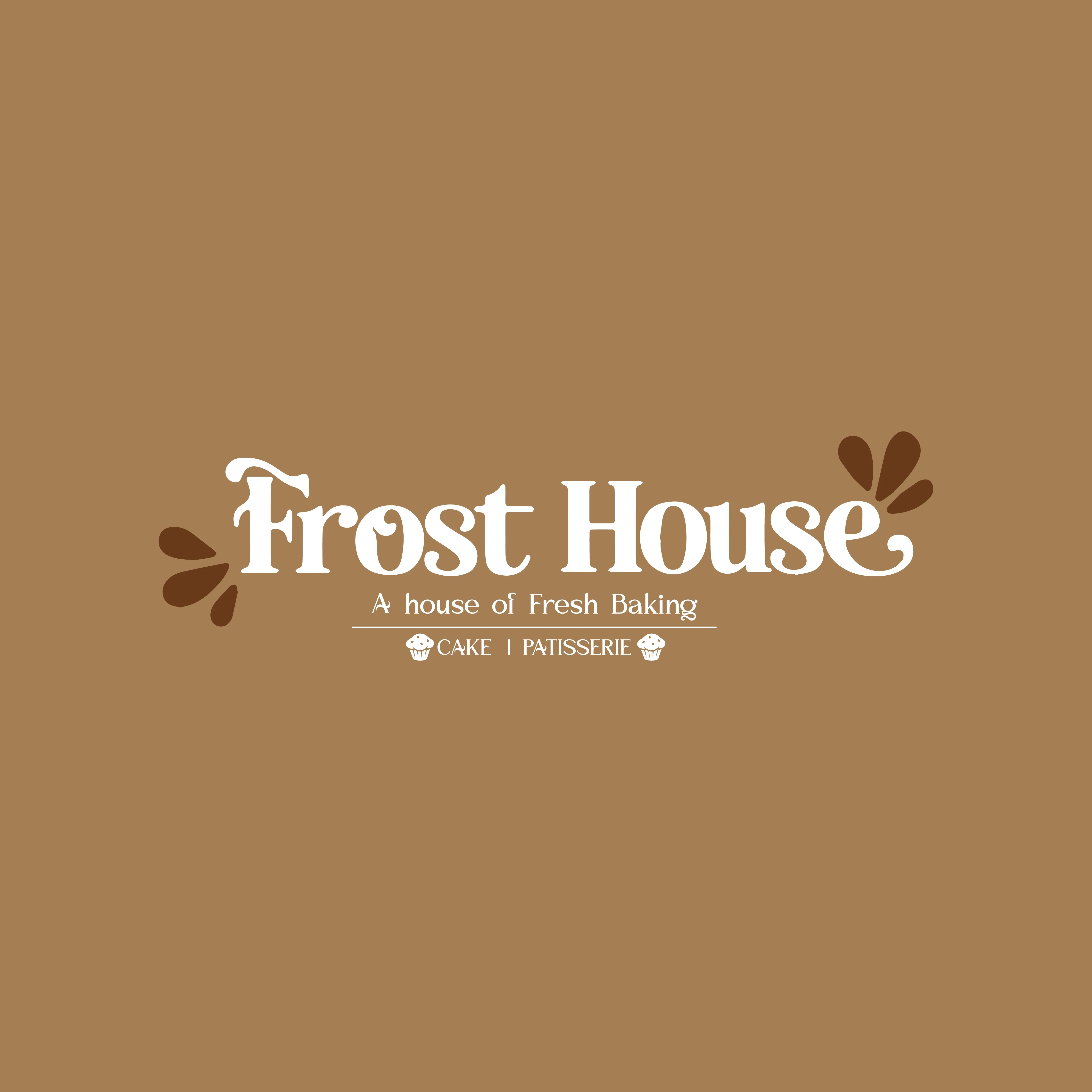 Frost House bakery logo design