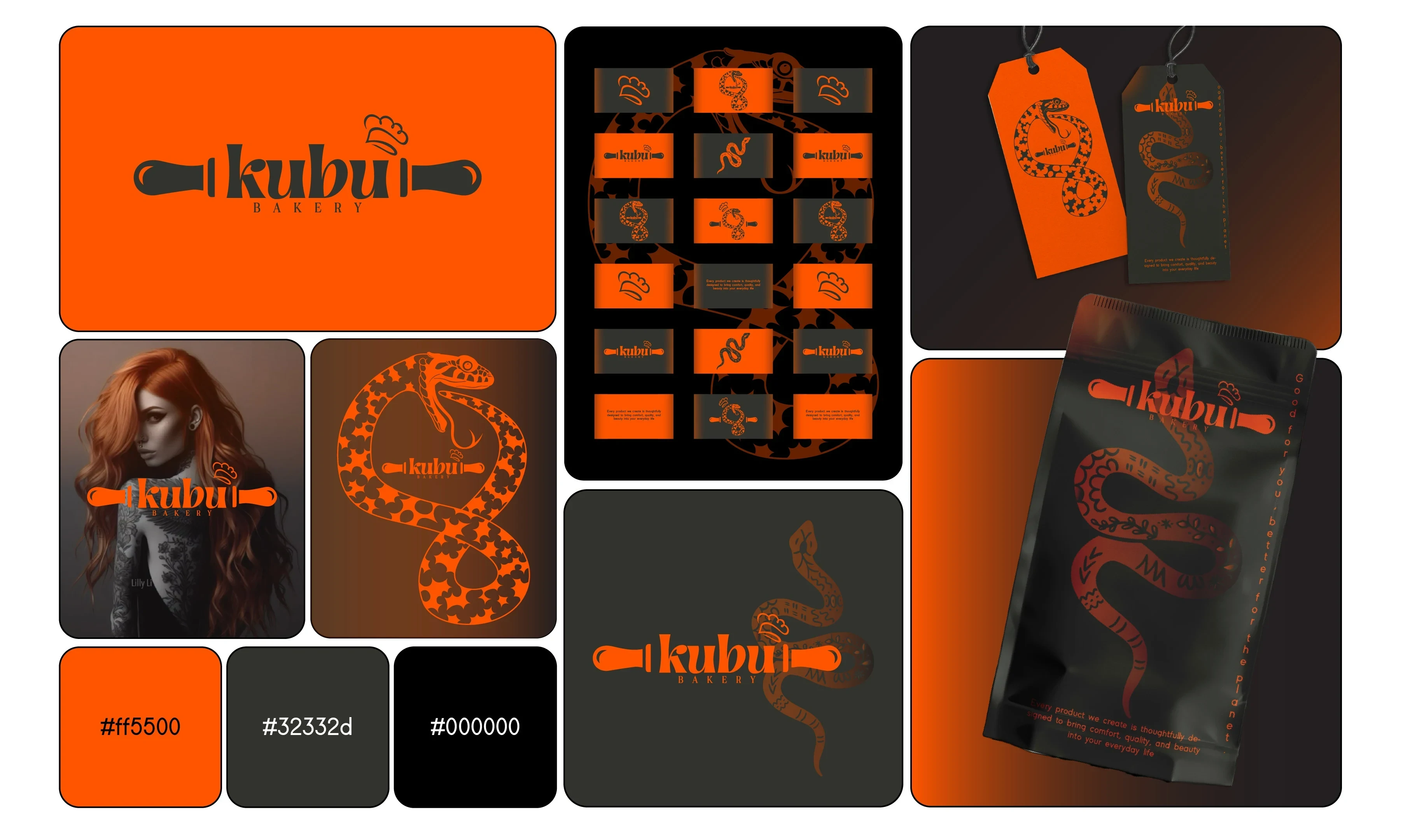 Ikubii bakery brand identity project