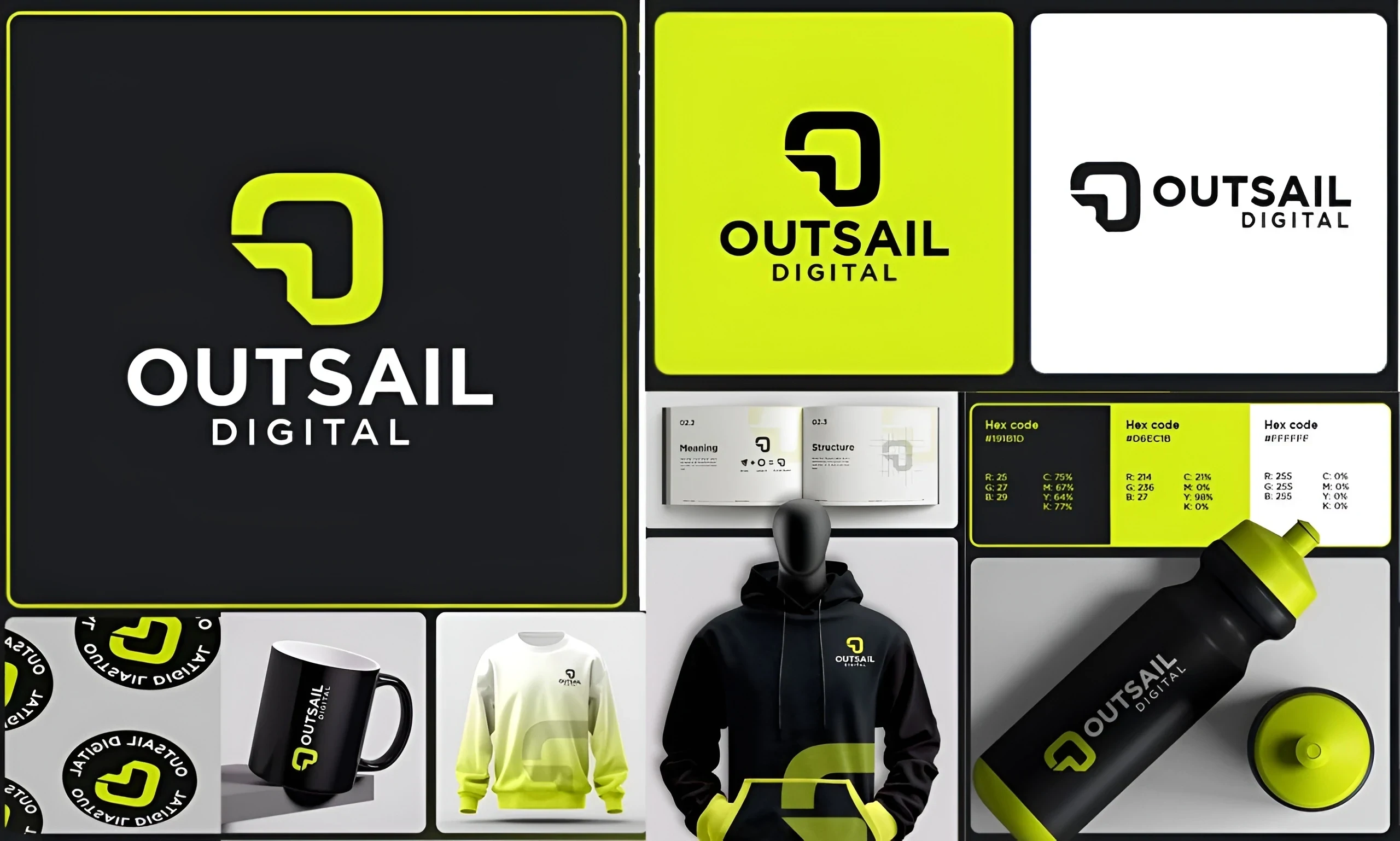 Outsail Digital brand identity project