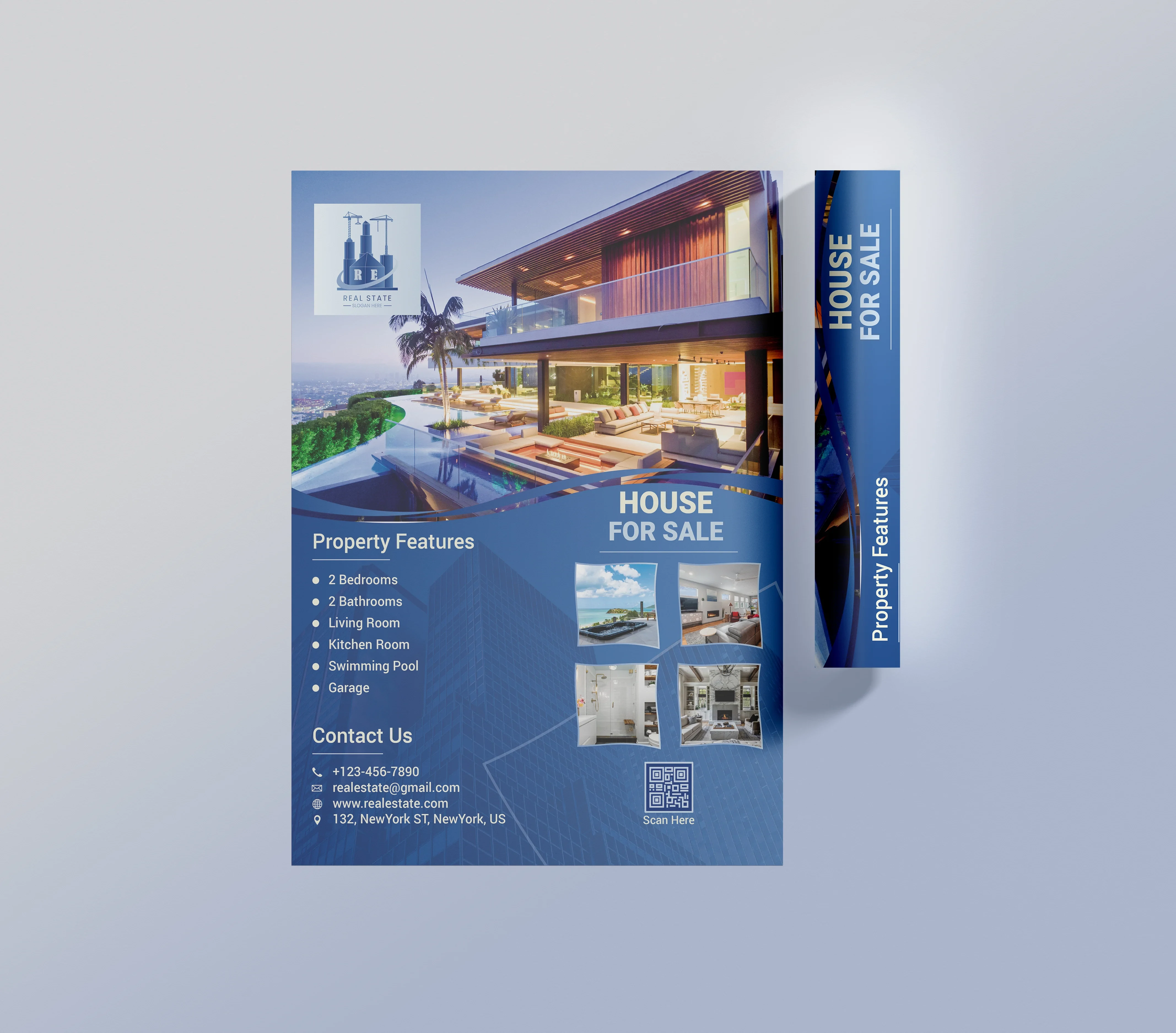 Real estate promotional flyer design