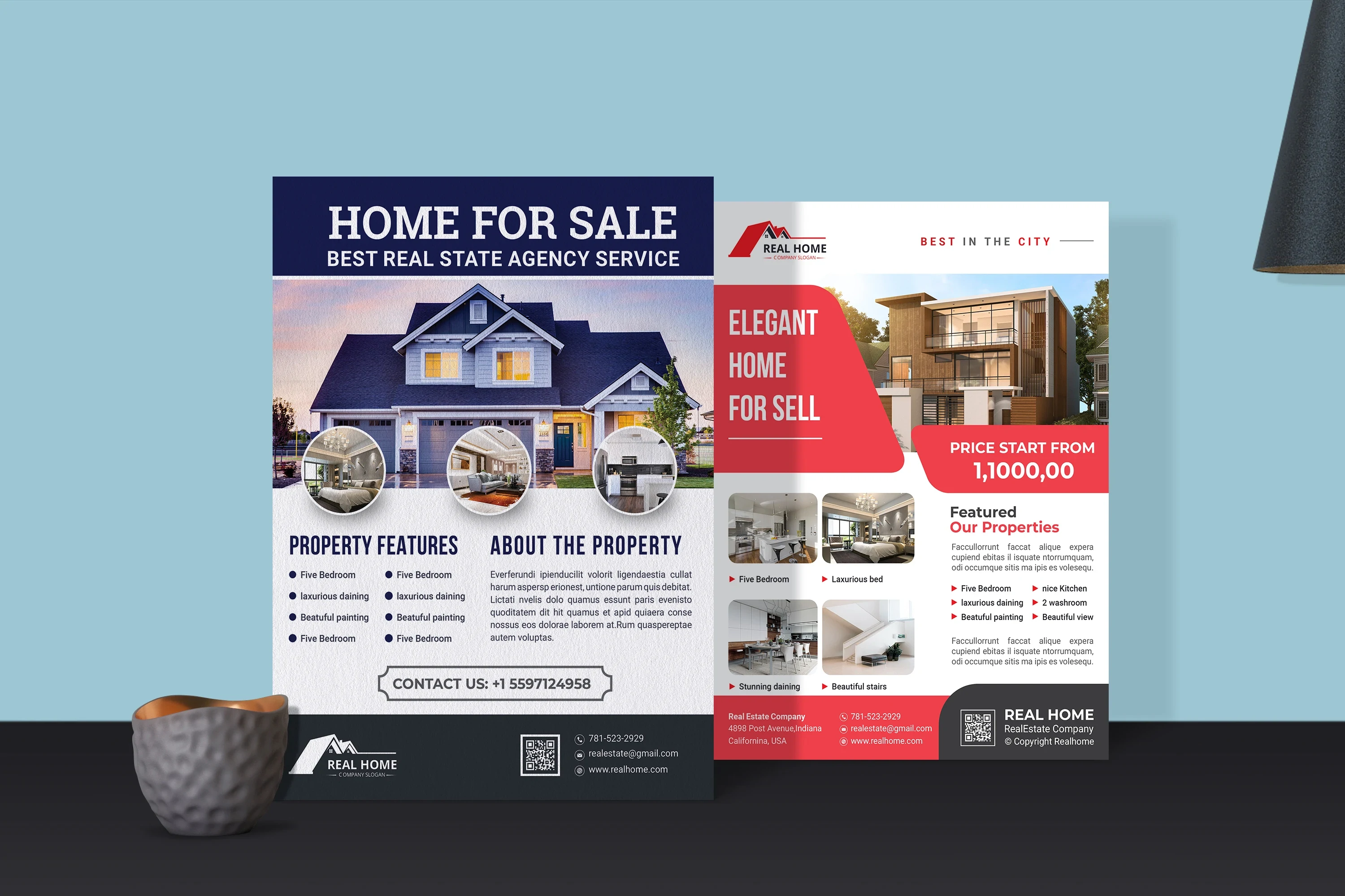 Real Home property promotional flyer design