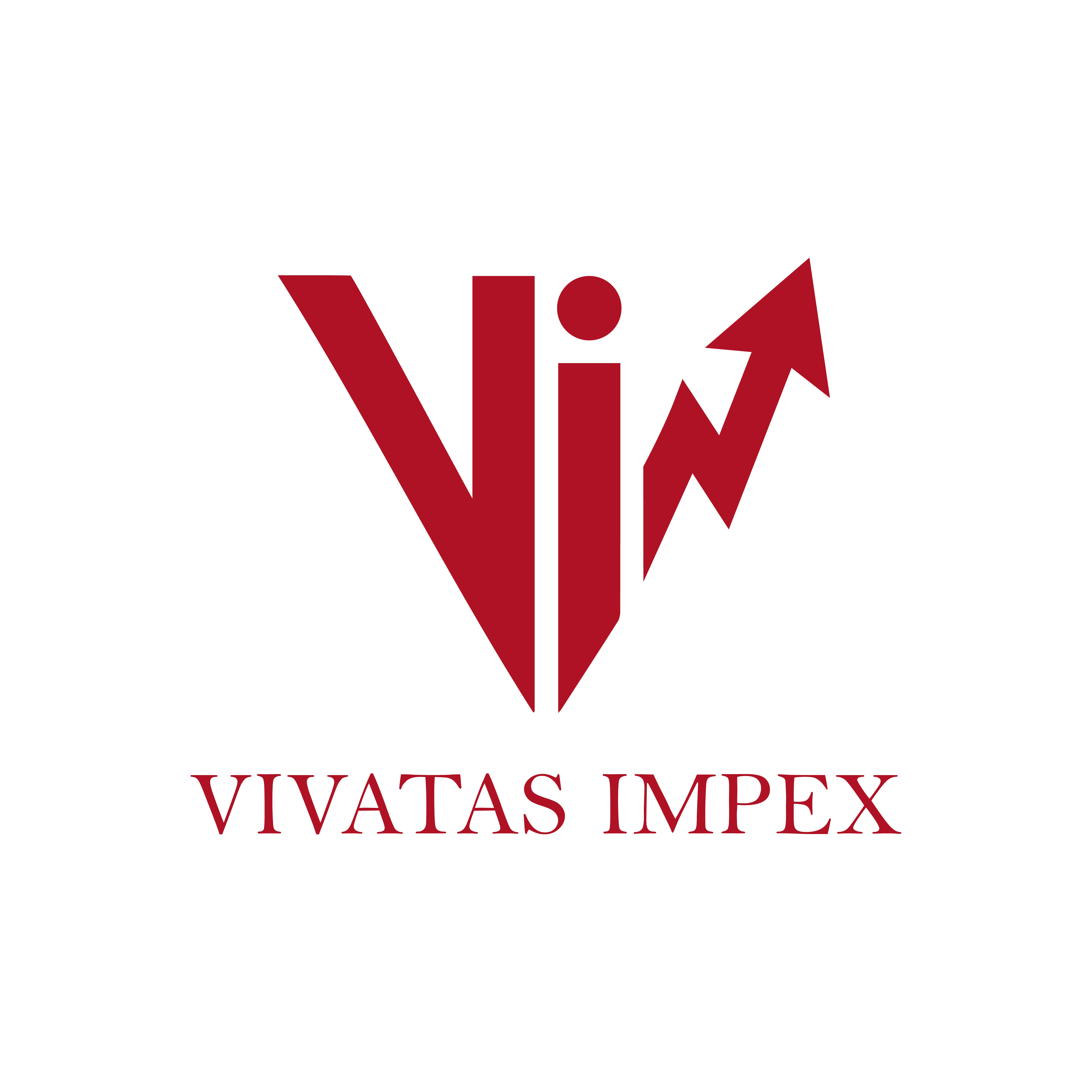 Vivatas Impex import export company logo design